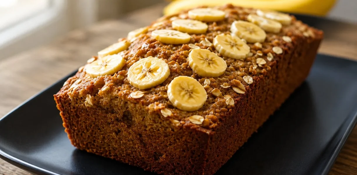 Recette saine de pain à la banane et avoine fait maison
