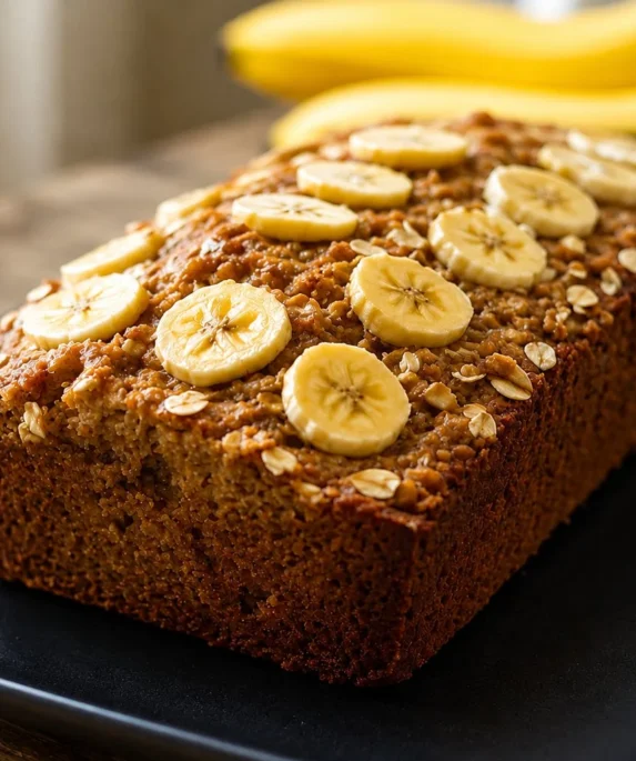 Recette saine de pain à la banane et avoine fait maison
