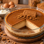Cheesecake au spéculoos sans cuisson avec crème onctueuse et nappage Lotus
