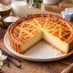 Tarte aux Petits-Suisses à la vanille dorée et crémeuse