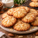 Biscuits moelleux aux amandes maison avec amandes effilées