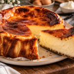 Cheesecake basque caramélisé rustique