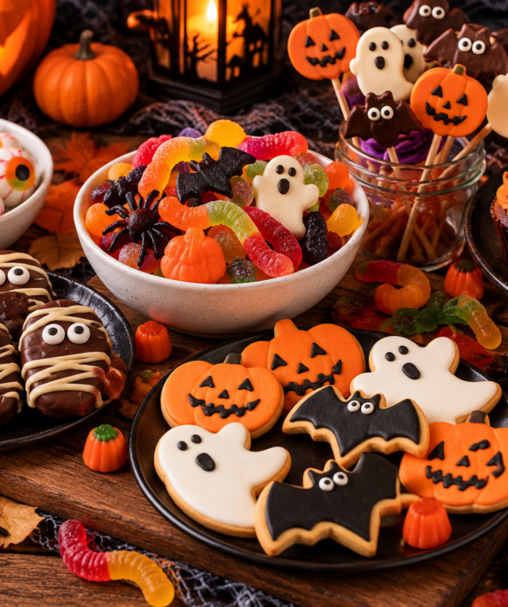 sucreries Halloween, bonbons Halloween, recette Halloween sucrée, dessert Halloween facile, gâteau Halloween, biscuits Halloween, goûter Halloween, friandises Halloween, recette Halloween enfant, buffet Halloween, cupcakes Halloween, biscuits fantômes, biscuits citrouille Halloween, bonbons Halloween maison, idées Halloween gourmandes, dessert Halloween enfant, recette Halloween facile