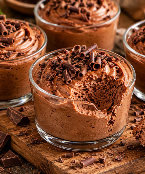 Mousse au chocolat gourmand et rustique