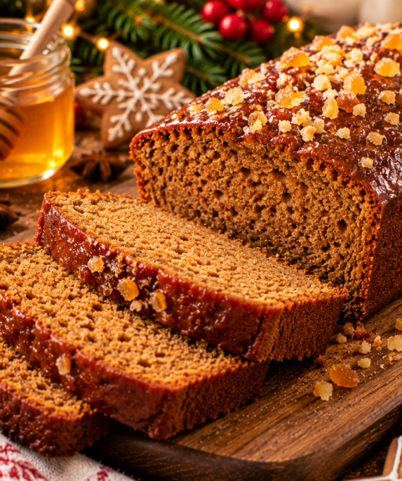 Pain d’épices de Noël aux agrumes confits