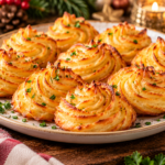 Pommes duchesse dorées de Noël