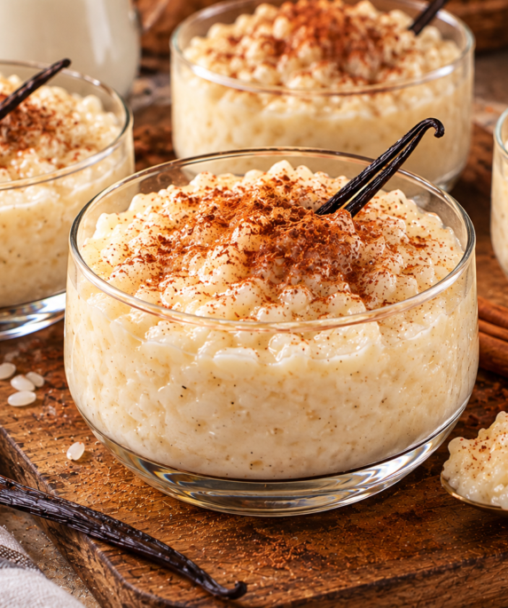 Riz au lait vanillé à la cannelle