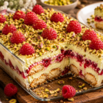 Tiramisu pistache et framboises