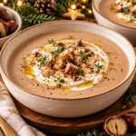 Velouté de châtaignes festif aux herbes
