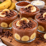 Verrines chocolat banane